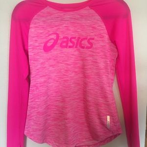 Neon pink ASICS Athletic work out shirt